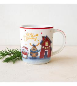 Кружка керамическая, в кор., 360 мл., Golden Wishes-4, PERFECTO LINEA