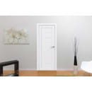 Дверь межкомнатная Flash 07,2000х700х38мм,Белый,стекло матовое