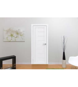 Дверь межкомнатная Flash 07,2000х600х38мм,Белый,стекло матовое