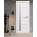 Дверь межкомнатная Flash 04,2000х700х38мм,Белый,стекло матовое
