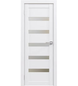 Дверь межкомнатная Flash 03,2000х600х38мм,Белый,стекло матовое