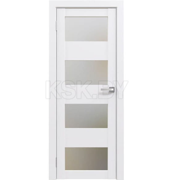 Дверь межкомнатная Flash 02,2000х800х38мм,Белый,стекло матовое