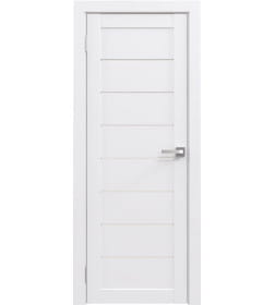 Дверь межкомнатная Flash 01,2000х800х38мм,Белый,стекло матовое