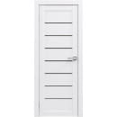 Дверь межкомнатная 01,2000х900х38мм,Белый,стекло черное