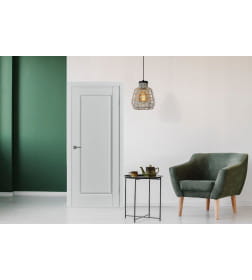 Дверное полотно Emalex Elegant 1 steel  ДО Fly White cloud  2000х800х35мм