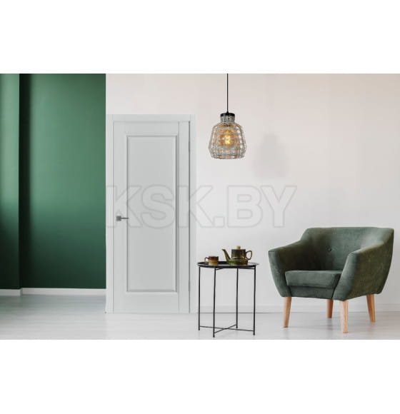 Дверное полотно Emalex Elegant 1 steel  ДО Fly White cloud  2000х800х35мм