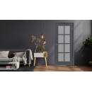 Дверное полотно Emalex ER1 ДО Onyx,white cloud 2000х900х35мм