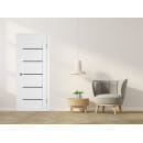 Дверное полотно Emalex E27 Ice,Black Gloss 2000х700х35мм