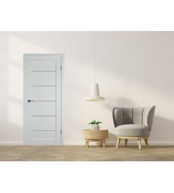 Дверь межкомнатная Emalex E27 Steel,white cloud 2000х600х35мм