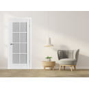 Дверь межкомнатная Emalex ER1 ДО Ice,white cloud 2000х800х35мм