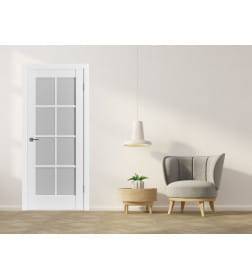 Дверь межкомнатная Emalex ER1 ДО Ice,white cloud 2000х800х35мм