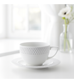 Кофейная пара (чашка 170 мл и блюдце) Wilmax ЮВ WL-880106/АВ фарфор
