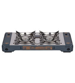 Плита газовая в кейсе TOURIST TWIN-HIT TW-850 двухконфорочная с переходником