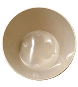 Горшок цветочный 0,5л d100 мм  бежевый Технопластик