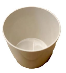 Горшок цветочный 0,5л d100 мм  бежевый Технопластик