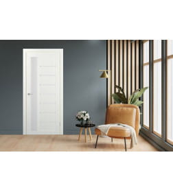 Дверное полотно ST4 Айс,стекло матовое  2000х600х35мм