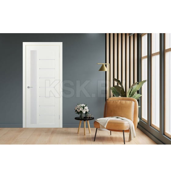 Дверное полотно ST4 Айс,стекло матовое  2000х800х35мм