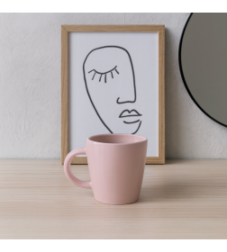 Кружка 200мл керамика 7348-24 розовая (24с28)