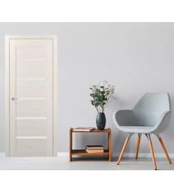 Дверное полотно ST8 Бьянко,стекло матовое  2000х600х35мм