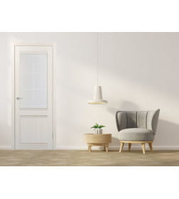 Дверь межкомнатная ST22 Бьянко,стекло матовое квадро  2000х900х35мм