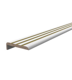 Наличник  фигурный 3 ручья,телескопический,патина золото (белая эмаль) 2140х80х10мм