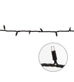 Гирлянда светодиодная с контроллером 10м 120 светодиодов. Белый свет. Провод черный ULD-S1000-120-DBA WHITE IP67 Uniel