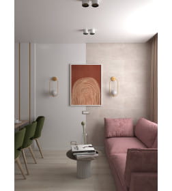 Стеновая панель АЛЬТА СЛЭБ SPC  300х600х2,4мм МАГИЯ БЕТОНА  РАССВЕТ 