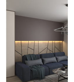 Стеновая панель АЛЬТА СЛЭБ SPC 300х600х2,4мм МАТОВАЯ ЭСТЕТИКА  КРОТ 