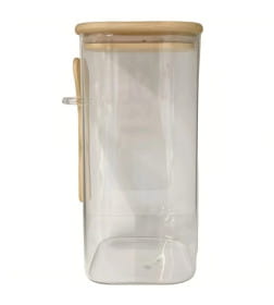 Банка 2000мл для хранения с ложкой стеклянная AX7055-3