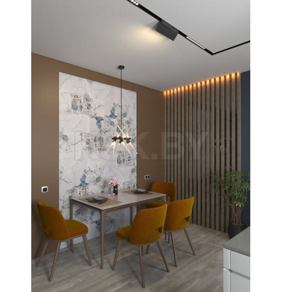 Стеновая панель АЛЬТА СЛЭБ SPC 300х600х2,4мм МРАМОРНАЯ ФЕЕРИЯ  ЭЛЬБРУС 