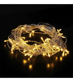 Гирлянда бахрома теплый белый 1,8*0,5М IP20