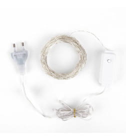 Гирлянда бытовая электрическая нить / белый (1,8*0,5М IP20) 400-009