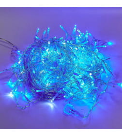 Бахрома светодиодная с эффектом мерцания, 10м соединяемая, 248 дидов Синий и белый свет ULD-B10006-248/TTK BLUE-WHITE IP44 Uniel