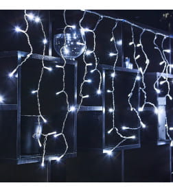 Бахрома светодиодная с эффектом мерцания, 12м. соединяемая 195 дидов Белый свет ULD-B12006-195/TTK WHITE IP44 Uniel