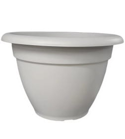 Горшок круглый 12,0л "Классика" светло-серый Технопластик