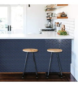 Мозаика Round midnight blue  28*28*6  312х330х6 мм