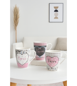 Кружка керамика (102225) (375мл) микс