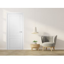 Дверное полотно Smart "Классик 02" ДГ Белый  2000х600х35мм