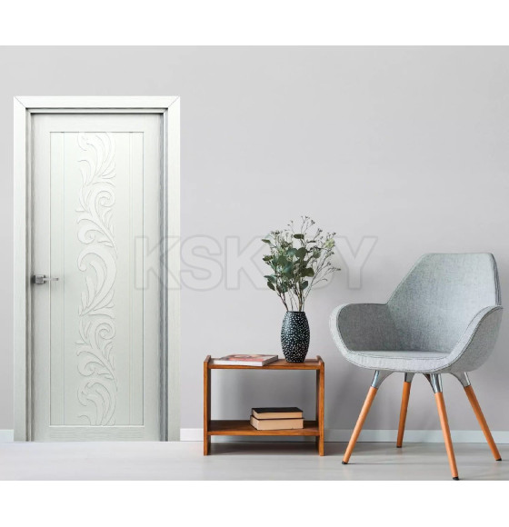 Дверное полотно Smart "Весна" ДГ Белый  2000х700х35мм