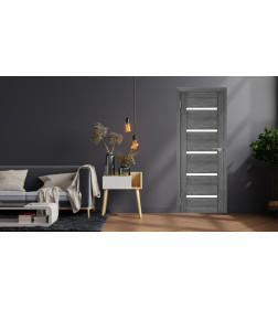 Дверь межкомнатная Амати М01, 800х2000, Экошпон, Дуб шале-графит, мателюкс матовое