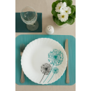 Тарелка мелкая 8,5" LXP-85 7007 "Одуванчики" (тонк.) (99284) 