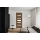 Дверь межкомнатная Бона 03, 400х2000, Экошпон,  Дуб стирлинг, мателюкс матовое