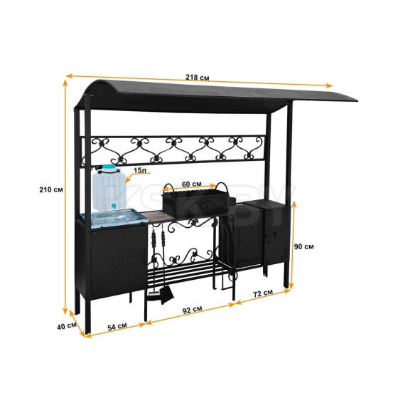 Мангал-беседка Станкоинструмент Царский-2