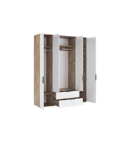 Шкаф четырехдверный Николь Мод. 8 (Дуб Альпийский) Алисия АЯ.19.04.08