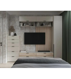 Шкаф навесной Мария МШН 90.26GL (Дымчато-серый) Алисия АЯ.23.04.60.29