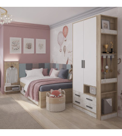 Шкаф двухдверный Алиса Мод. 9 (Гикори Джексон) Алисия АЯ.15.04.09