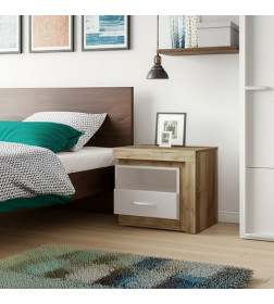 Тумба прикроватная Люмен 19 (белый снег) Ижмебель 2001119-458