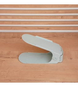 Подставка для обуви регулируемая 26х10х6 см цвет серо-голубой 4077206