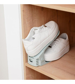 Подставка для обуви регулируемая 26х10х6 см цвет серо-голубой 4077206