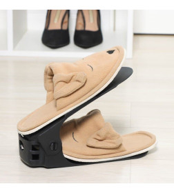 Подставка для обуви регулируемая 26х10х8,5 см цвет черный 4077209